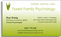 Forest Family Business Card