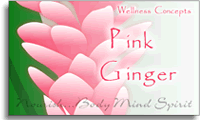 Pink Ginger Business Card Front